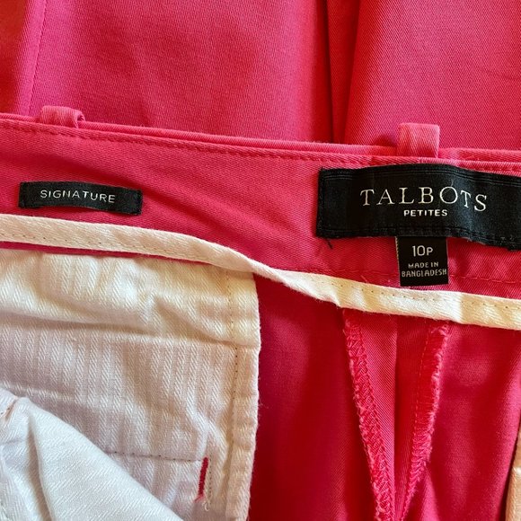 Talbots Signature Hot Pink Capri Size 10P - Picture 4 of 5